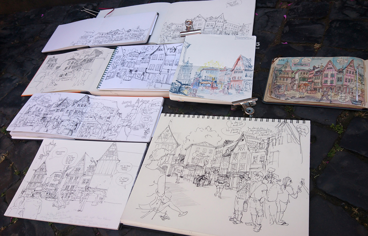 Vor Ort mit Lapin Urban Sketchers RheinMain