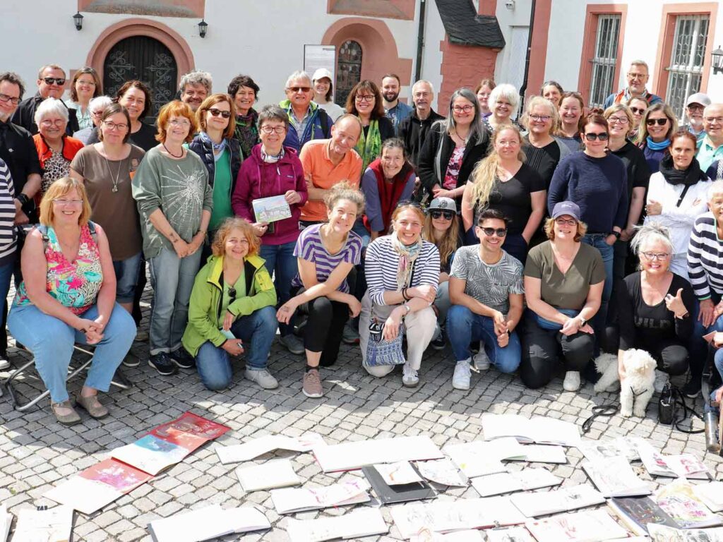 Gruppenfoto / TItel Apriltreffen USK RheinMain im Kloster Eberbach