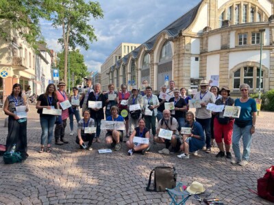 Sketchwalk rund um den TU Campus Stadtmitte mit Sibylle