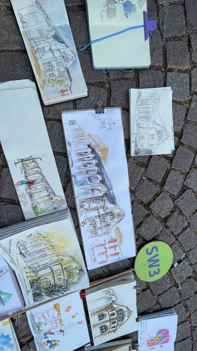 Sketchwalk rund um den TU Campus Stadtmitte