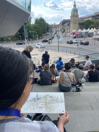 Sketchwalk rund um den TU Campus Stadtmitte