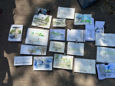 Sketchwalk rund um den Woog
