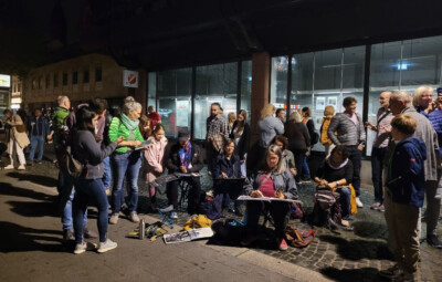 Urban Sketchers bei Mainz leuchtet